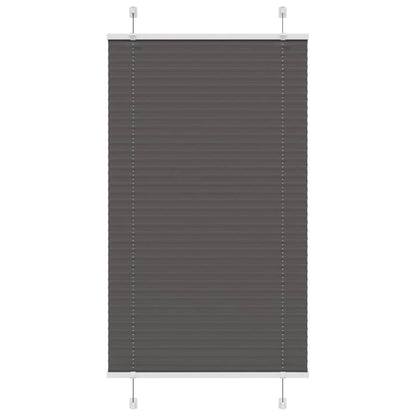 Plissé rolgordijn 80x100 cm stofbreedte 79,4 cm polyester zwart