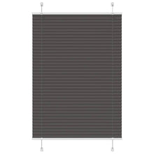 Plissé rolgordijn 85x100 cm stofbreedte 84,4 cm polyester zwart