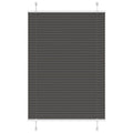 Plissé rolgordijn 90x100 cm stofbreedte 89,4 cm polyester zwart