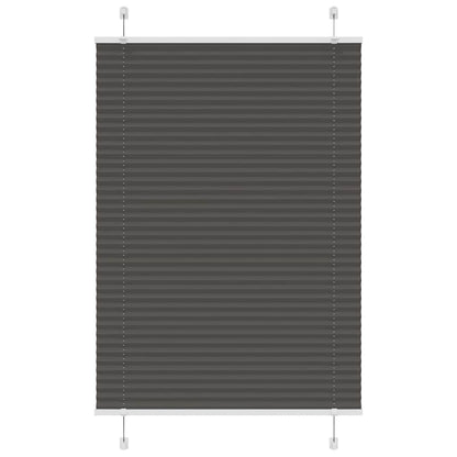 Plissé rolgordijn 90x100 cm stofbreedte 89,4 cm polyester zwart