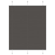 Plissé rolgordijn 105x100 cm zwart polyester