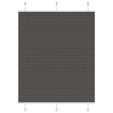 Plissé rolgordijn 105x100cm stofbreedte 104,4cm polyester zwart