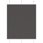 Plissé rolgordijn 110x100 cm zwart polyester
