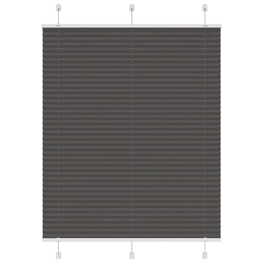 Plissé rolgordijn 110x100cm stofbreedte 109,4cm polyester zwart