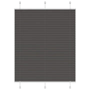 Plissé rolgordijn 110x100 cm zwart polyester