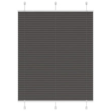 Plissé rolgordijn 110x100cm stofbreedte 109,4cm polyester zwart