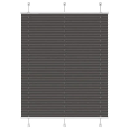 Plissé rolgordijn 110x100cm stofbreedte 109,4cm polyester zwart