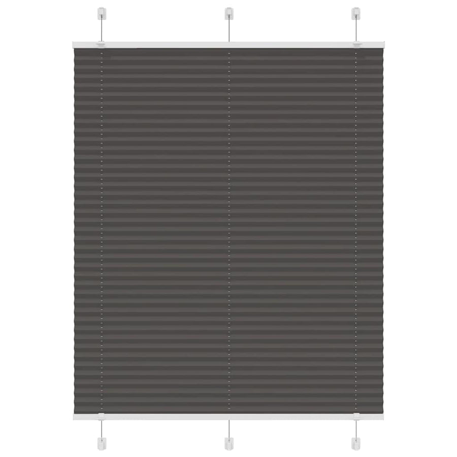 Plissé rolgordijn 110x100cm stofbreedte 109,4cm polyester zwart