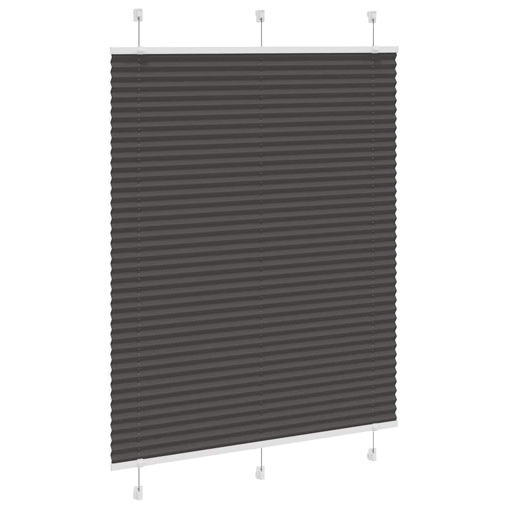Plissé rolgordijn 110x100cm stofbreedte 109,4cm polyester zwart