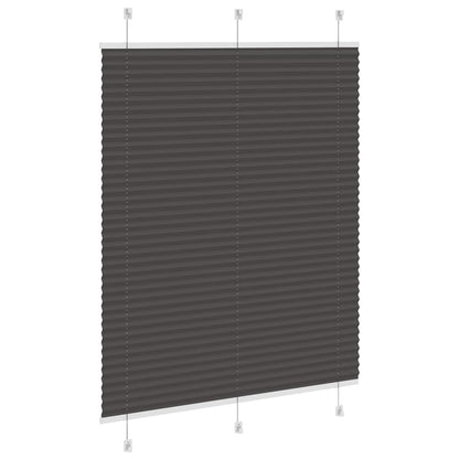 Plissé rolgordijn 110x100cm stofbreedte 109,4cm polyester zwart