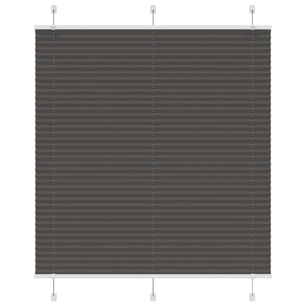 Plissé rolgordijn 115x100cm stofbreedte 114,4cm polyester zwart