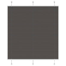 Plissé rolgordijn 115x100cm stofbreedte 114,4cm polyester zwart