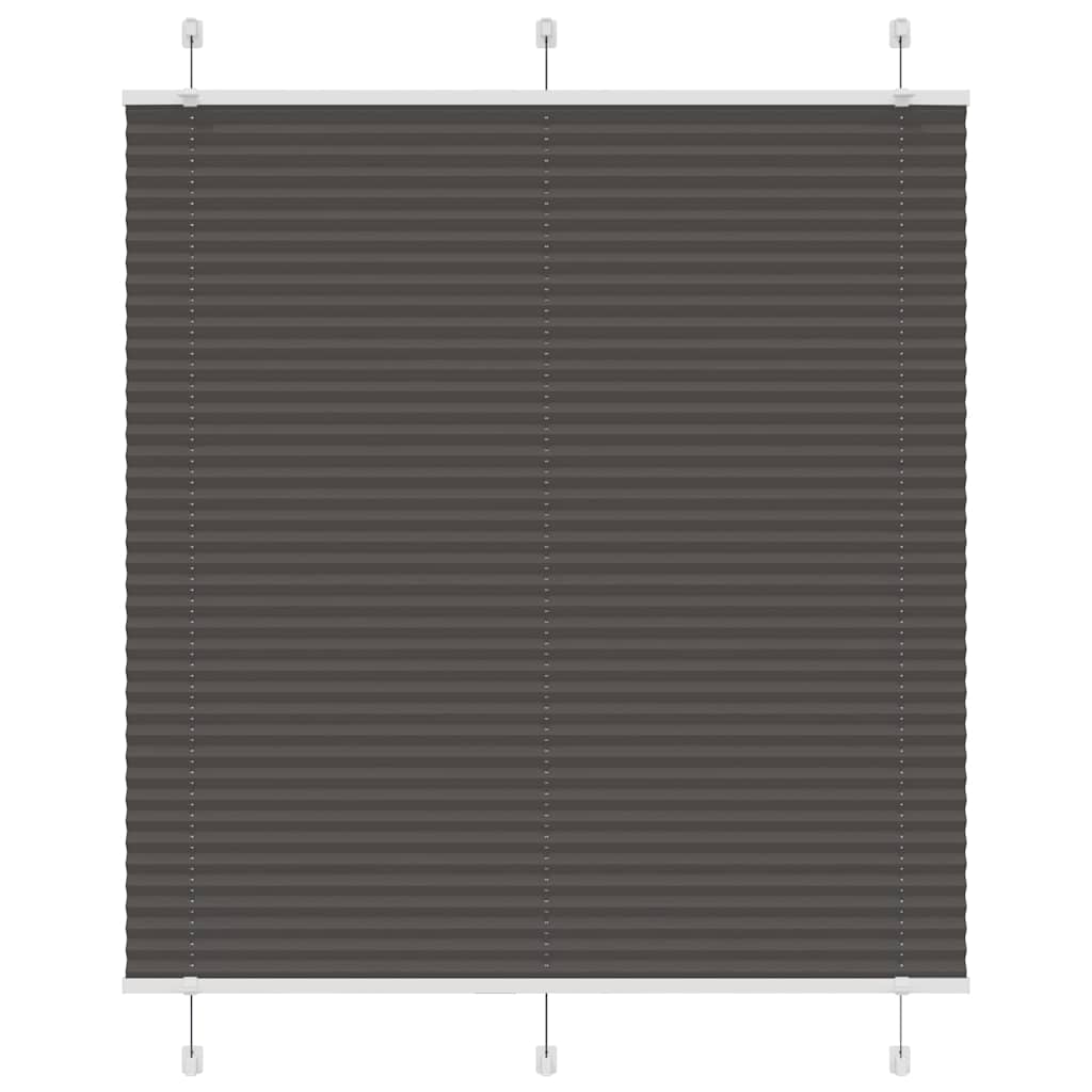 Plissé rolgordijn 120x100cm stofbreedte 119,4cm polyester zwart