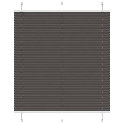 Plissé rolgordijn 120x100cm stofbreedte 119,4cm polyester zwart