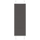 Plissé rolgordijn 40x150 cm polyester zwart