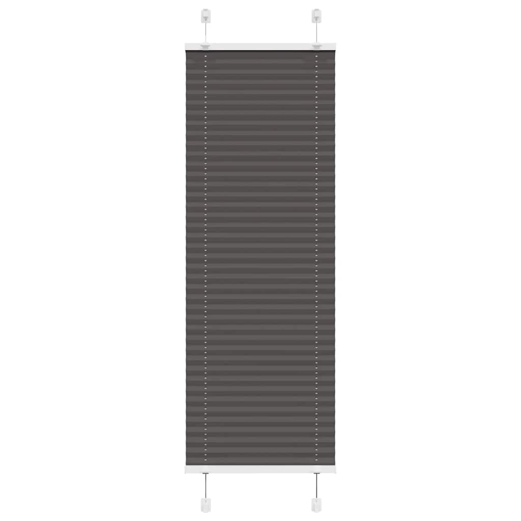 Plissé rolgordijn 40x150 cm stofbreedte 39,4 cm polyester zwart