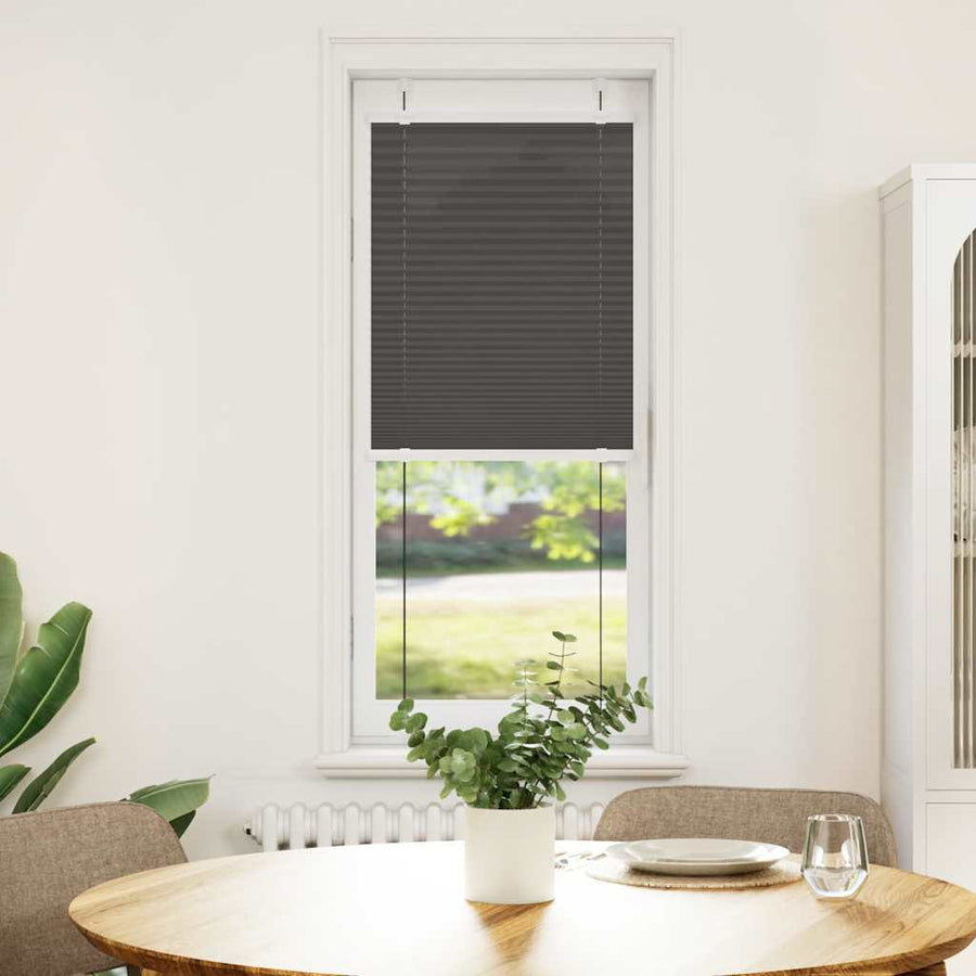 Plissé rolgordijn 40x150 cm stofbreedte 39,4 cm polyester zwart