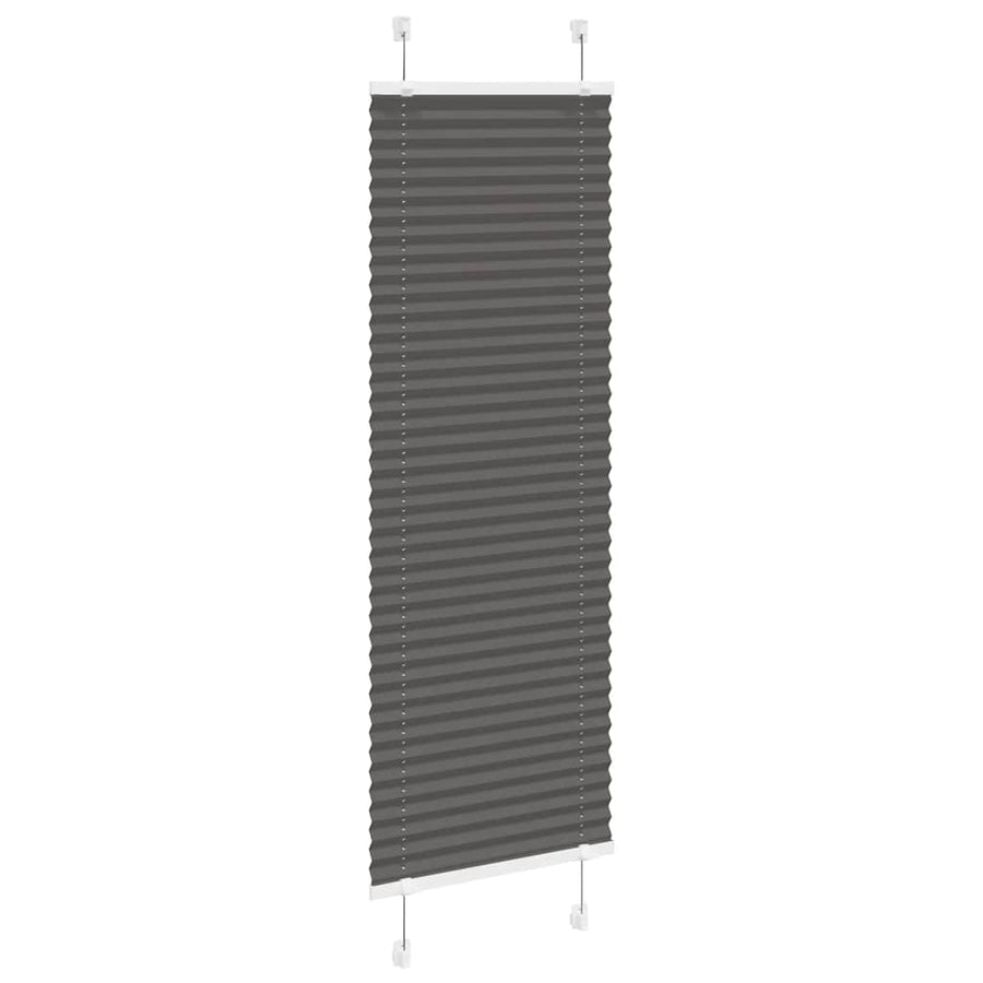 Plissé rolgordijn 40x150 cm stofbreedte 39,4 cm polyester zwart