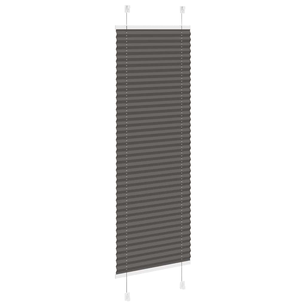 Plissé rolgordijn 40x150 cm stofbreedte 39,4 cm polyester zwart