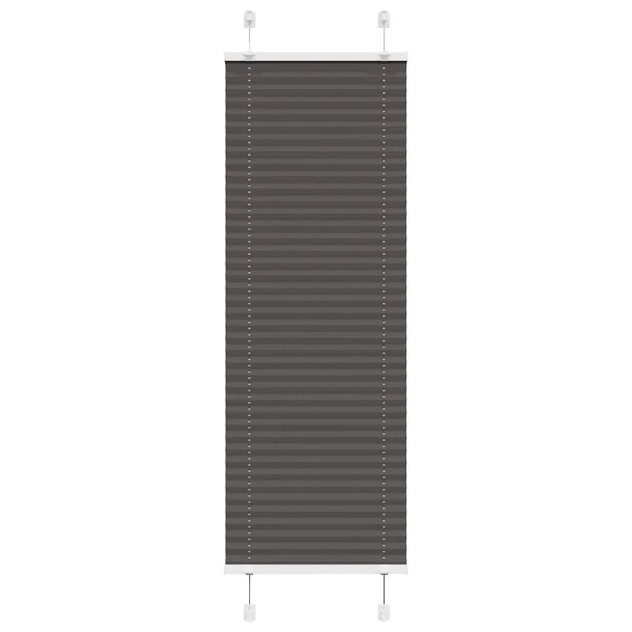 Plissé rolgordijn 45x150 cm stofbreedte 44,4 cm polyester zwart