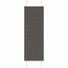 Plissé rolgordijn 50x150 cm polyester zwart