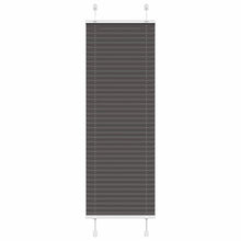 Plissé rolgordijn 50x150 cm stofbreedte 49,4 cm polyester zwart
