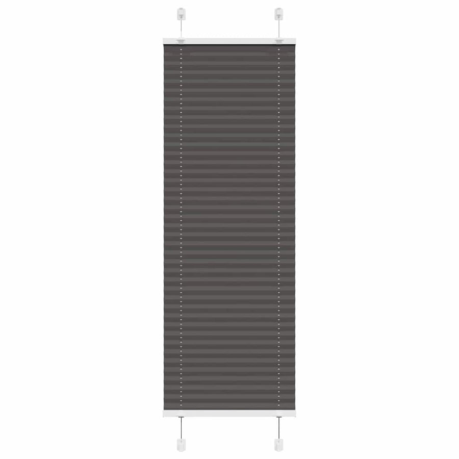 Plissé rolgordijn 50x150 cm stofbreedte 49,4 cm polyester zwart