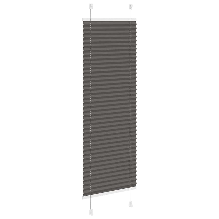 Plissé rolgordijn 50x150 cm stofbreedte 49,4 cm polyester zwart