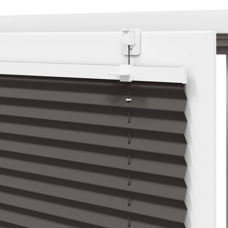 Plissé rolgordijn 50x150 cm stofbreedte 49,4 cm polyester zwart