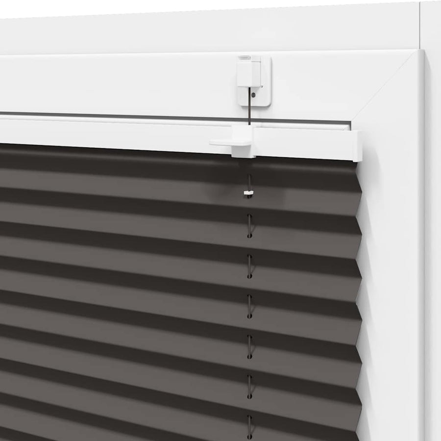 Plissé rolgordijn 50x150 cm stofbreedte 49,4 cm polyester zwart