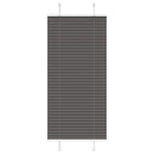 Plissé rolgordijn 55x150 cm zwart polyester