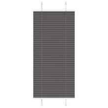 Plissé rolgordijn 55x150 cm stofbreedte 54,4 cm polyester zwart