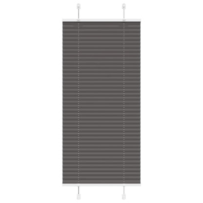 Plissé rolgordijn 55x150 cm stofbreedte 54,4 cm polyester zwart