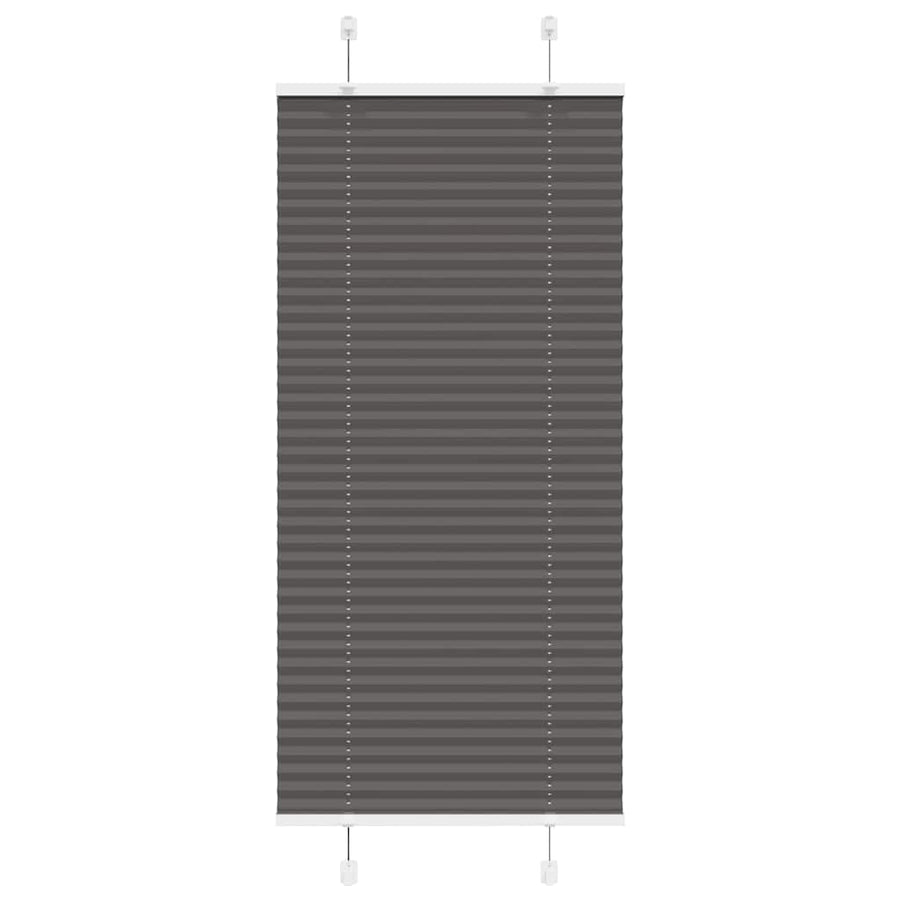 Plissé rolgordijn 55x150 cm stofbreedte 54,4 cm polyester zwart