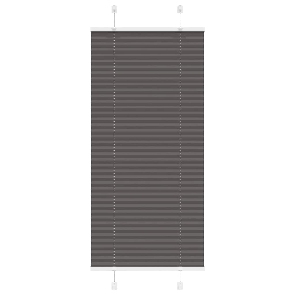 Plissé rolgordijn 65x150 cm stofbreedte 64,4 cm polyester zwart