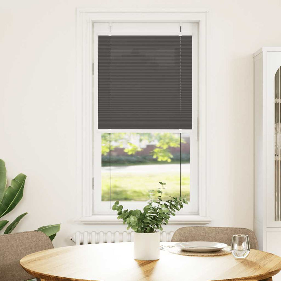 Plissé rolgordijn 65x150 cm stofbreedte 64,4 cm polyester zwart