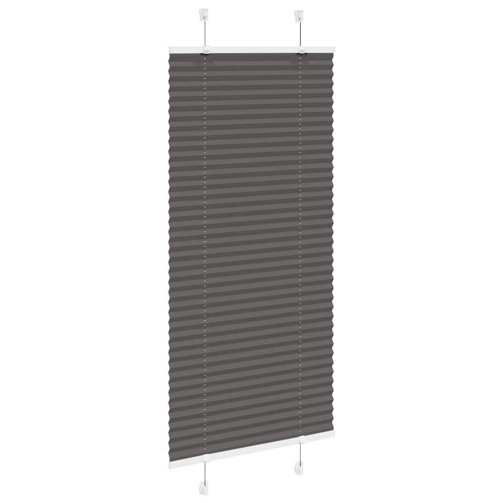 Plissé rolgordijn 65x150 cm stofbreedte 64,4 cm polyester zwart