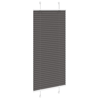 Plissé rolgordijn 65x150 cm stofbreedte 64,4 cm polyester zwart