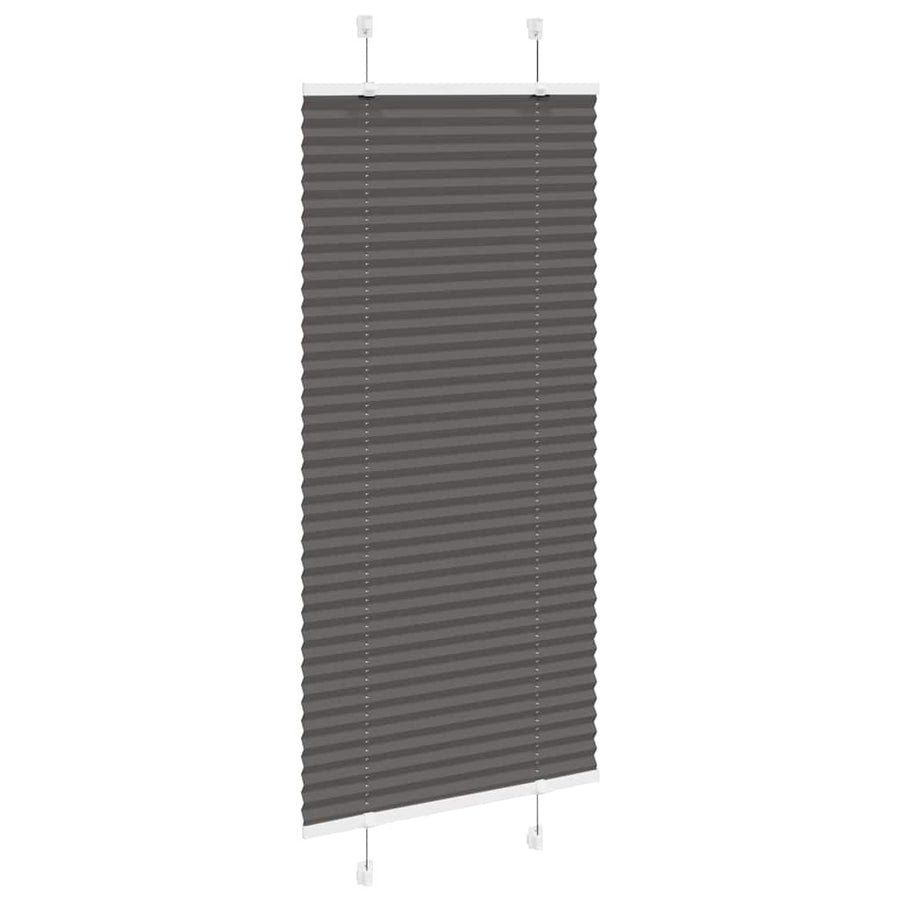 Plissé rolgordijn 65x150 cm stofbreedte 64,4 cm polyester zwart