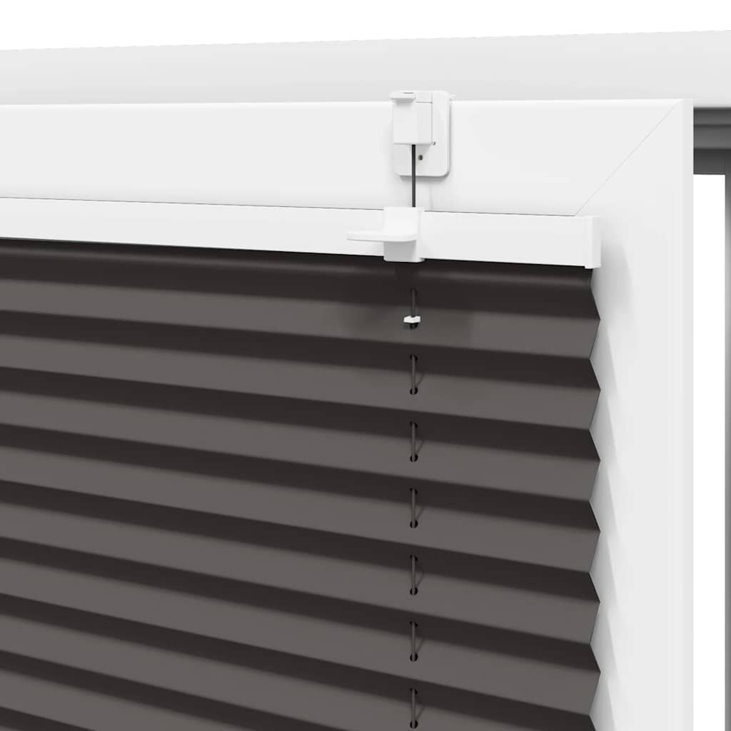 Plissé rolgordijn 65x150 cm stofbreedte 64,4 cm polyester zwart