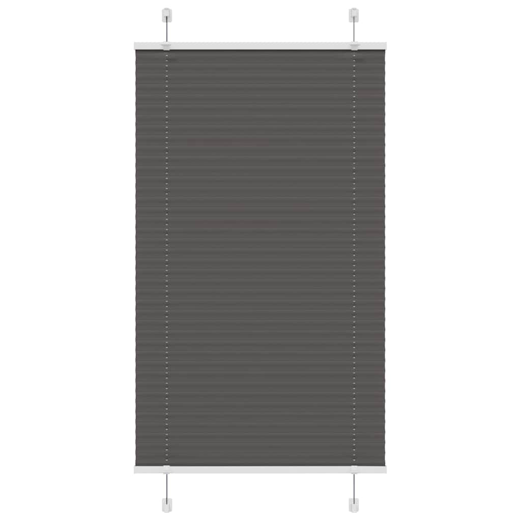 Plissé rolgordijn 70x150 cm stofbreedte 69,4 cm polyester zwart