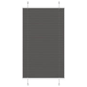 Plissé rolgordijn 70x150 cm polyester zwart
