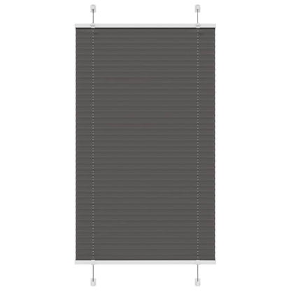 Plissé rolgordijn 70x150 cm stofbreedte 69,4 cm polyester zwart