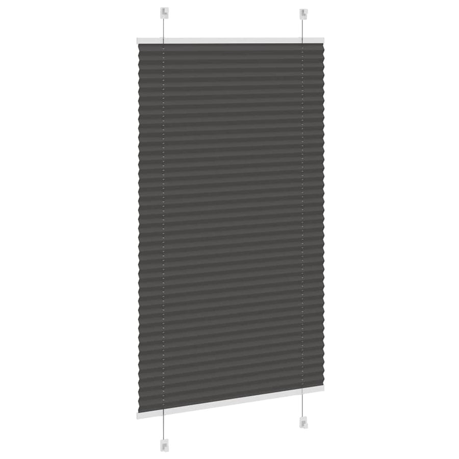 Plissé rolgordijn 70x150 cm stofbreedte 69,4 cm polyester zwart