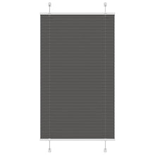 Plissé rolgordijn 75x150 cm stofbreedte 74,4 cm polyester zwart
