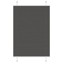 Plissé rolgordijn 85x150 cm stofbreedte 84,4 cm polyester zwart