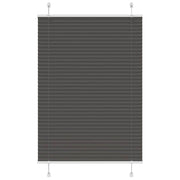 Plissé rolgordijn 90x150 cm polyester zwart