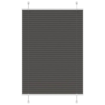 Plissé rolgordijn 90x150 cm stofbreedte 89,4 cm polyester zwart