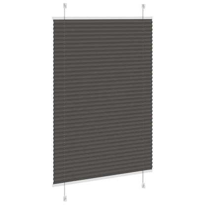 Plissé rolgordijn 90x150 cm stofbreedte 89,4 cm polyester zwart
