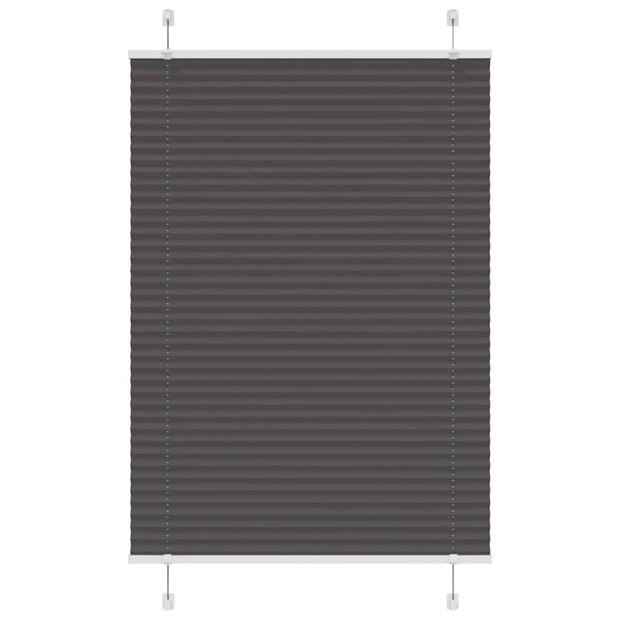 Plissé rolgordijn 95x150 cm stofbreedte 94,4 cm polyester zwart